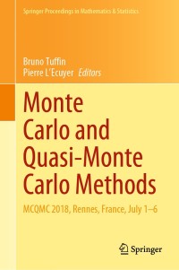 Cover image: Monte Carlo and Quasi-Monte Carlo Methods 1st edition 9783030434649