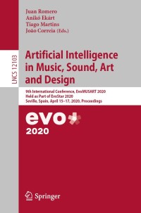 Cover image: Artificial Intelligence in Music, Sound, Art and Design 1st edition 9783030438586