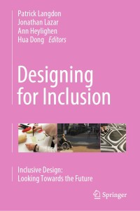 Cover image: Designing for Inclusion 1st edition 9783030438647