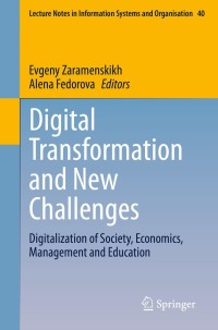Titelbild: Digital Transformation and New Challenges 1st edition 9783030439927