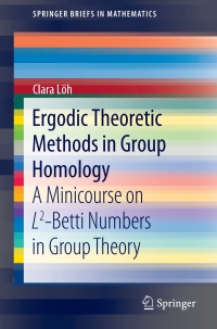 Cover image: Ergodic Theoretic Methods in Group Homology 9783030442194