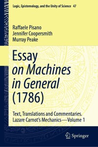 صورة الغلاف: Essay on Machines in General (1786) 9783030443849