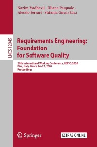 Cover image: Requirements Engineering: Foundation for Software Quality 1st edition 9783030444280