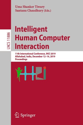 Immagine di copertina: Intelligent Human Computer Interaction 1st edition 9783030446895