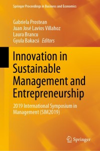 Imagen de portada: Innovation in Sustainable Management and Entrepreneurship 1st edition 9783030447106