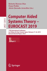 Cover image: Computer Aided Systems Theory – EUROCAST 2019 1st edition 9783030450922