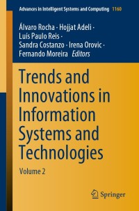 Imagen de portada: Trends and Innovations in Information Systems and Technologies 1st edition 9783030456900