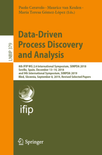 Cover image: Data-Driven Process Discovery and Analysis 1st edition 9783030466329