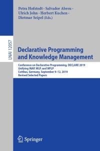 Imagen de portada: Declarative Programming and Knowledge Management 1st edition 9783030467135