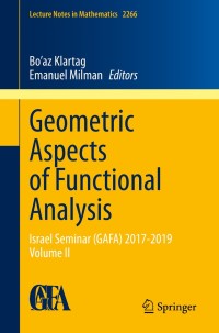 Cover image: Geometric Aspects of Functional Analysis 1st edition 9783030467616