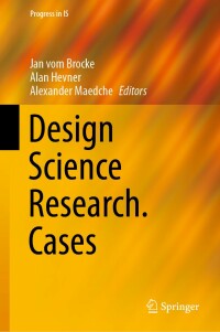 Cover image: Design Science Research. Cases 1st edition 9783030467807