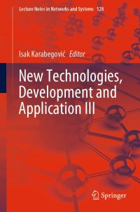 Cover image: New Technologies, Development and Application III 1st edition 9783030468163