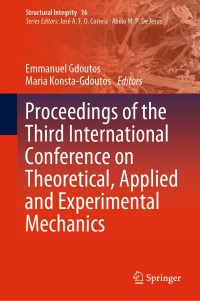 Cover image: Proceedings of the Third International Conference on Theoretical, Applied and Experimental Mechanics 1st edition 9783030478827