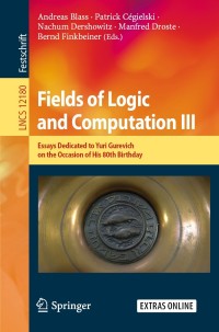 Cover image: Fields of Logic and Computation III 1st edition 9783030480059