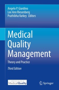 Cover image: Medical Quality Management 3rd edition 9783030480790