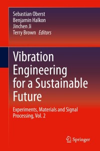 Cover image: Vibration Engineering for a Sustainable Future 9783030481520