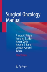 Cover image: Surgical Oncology Manual 3rd edition 9783030483623