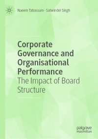 Cover image: Corporate Governance and Organisational Performance 9783030485269