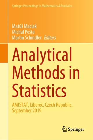 Cover image: Analytical Methods in Statistics 1st edition 9783030488130