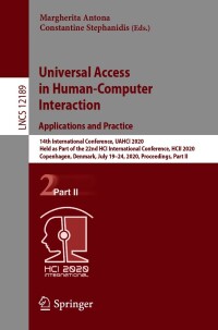 Cover image: Universal Access in Human-Computer Interaction. Applications and Practice 1st edition 9783030491079