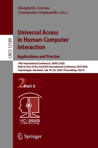 صورة الغلاف: Universal Access in Human-Computer Interaction. Applications and Practice 1st edition 9783030491079