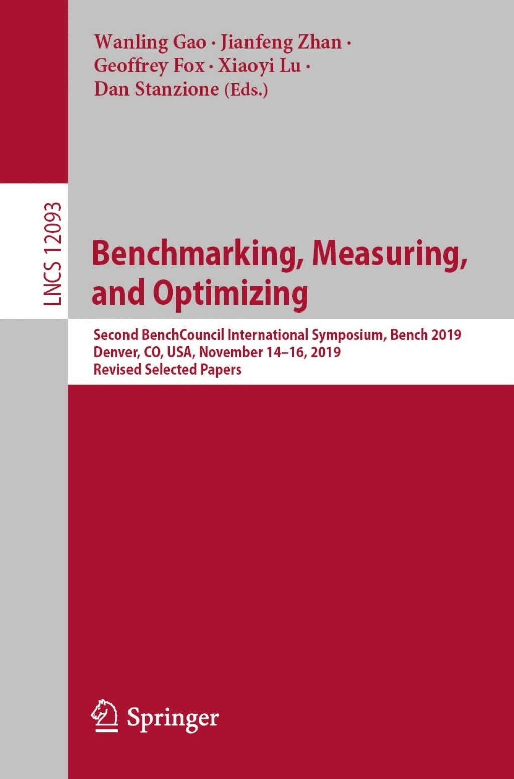 ISBN 9783030495558 product image for Benchmarking  Measuring  and Optimizing - 1st Edition (eBook Rental) | upcitemdb.com