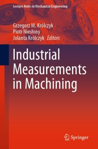 Cover image: Industrial Measurements in Machining 1st edition 9783030499099