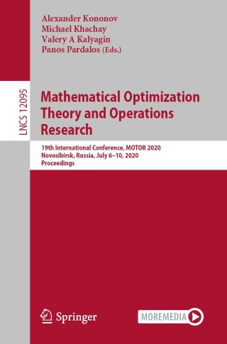 Imagen de portada: Mathematical Optimization Theory and Operations Research 1st edition 9783030499877