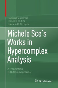 Cover image: Michele Sce's Works in Hypercomplex Analysis 9783030502157