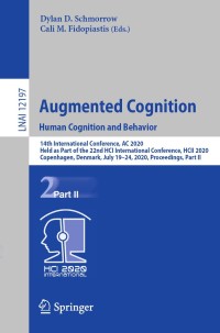 Cover image: Augmented Cognition. Human Cognition and Behavior 1st edition 9783030504380