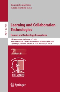 Cover image: Learning and Collaboration Technologies. Human and Technology Ecosystems 1st edition 9783030505059
