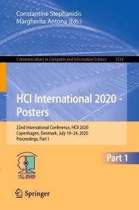 Cover image: HCI International 2020 - Posters 1st edition 9783030507251