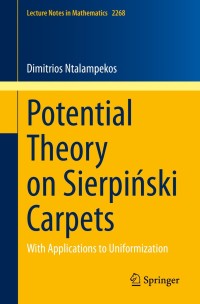 Cover image: Potential Theory on Sierpiński Carpets 9783030508043