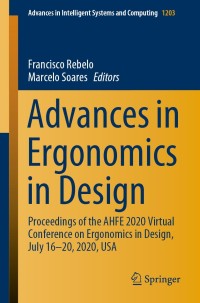 Cover image: Advances in Ergonomics in Design 1st edition 9783030510374