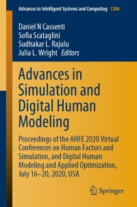 صورة الغلاف: Advances in Simulation and Digital Human Modeling 1st edition 9783030510633