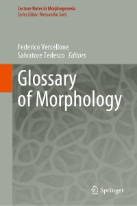 Cover image: Glossary of Morphology 1st edition 9783030513238