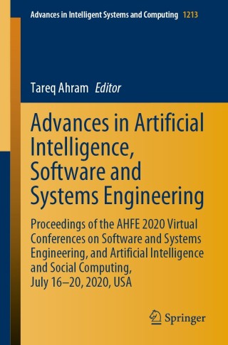 Cover image: Advances in Artificial Intelligence, Software and Systems Engineering 1st edition 9783030513276