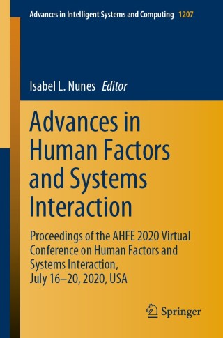 Imagen de portada: Advances in Human Factors and Systems Interaction 1st edition 9783030513689
