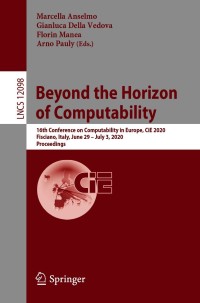 Cover image: Beyond the Horizon of Computability 1st edition 9783030514655