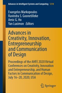 Cover image: Advances in Creativity, Innovation, Entrepreneurship and Communication of Design 1st edition 9783030516253