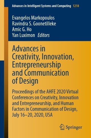 Imagen de portada: Advances in Creativity, Innovation, Entrepreneurship and Communication of Design 1st edition 9783030516253