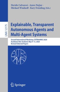 Omslagafbeelding: Explainable, Transparent Autonomous Agents and Multi-Agent Systems 1st edition 9783030519230