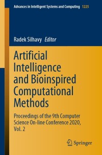 Cover image: Artificial Intelligence and Bioinspired Computational Methods 1st edition 9783030519704