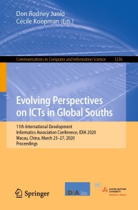 Cover image: Evolving Perspectives on ICTs in Global Souths 1st edition 9783030520137