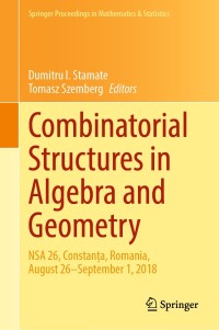 Cover image: Combinatorial Structures in Algebra and Geometry 1st edition 9783030521103