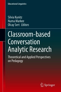 Titelbild: Classroom-based Conversation Analytic Research 9783030521929