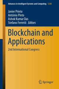 Cover image: Blockchain and Applications 1st edition 9783030525347