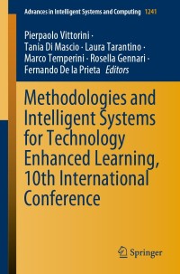 Cover image: Methodologies and Intelligent Systems for Technology Enhanced Learning, 10th International Conference 1st edition 9783030525378