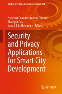 Cover image: Security and Privacy Applications for Smart City Development 1st edition 9783030531485