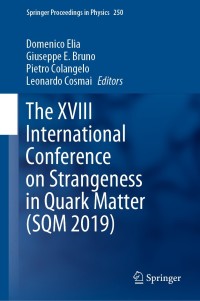 Imagen de portada: The XVIII International Conference on Strangeness in Quark Matter (SQM 2019) 1st edition 9783030534479